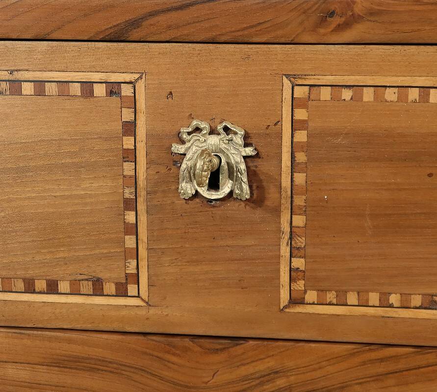 Small regional walnut commode, louis xvi style – early 19th century