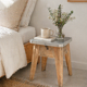 Raw wood storage stool 1950
