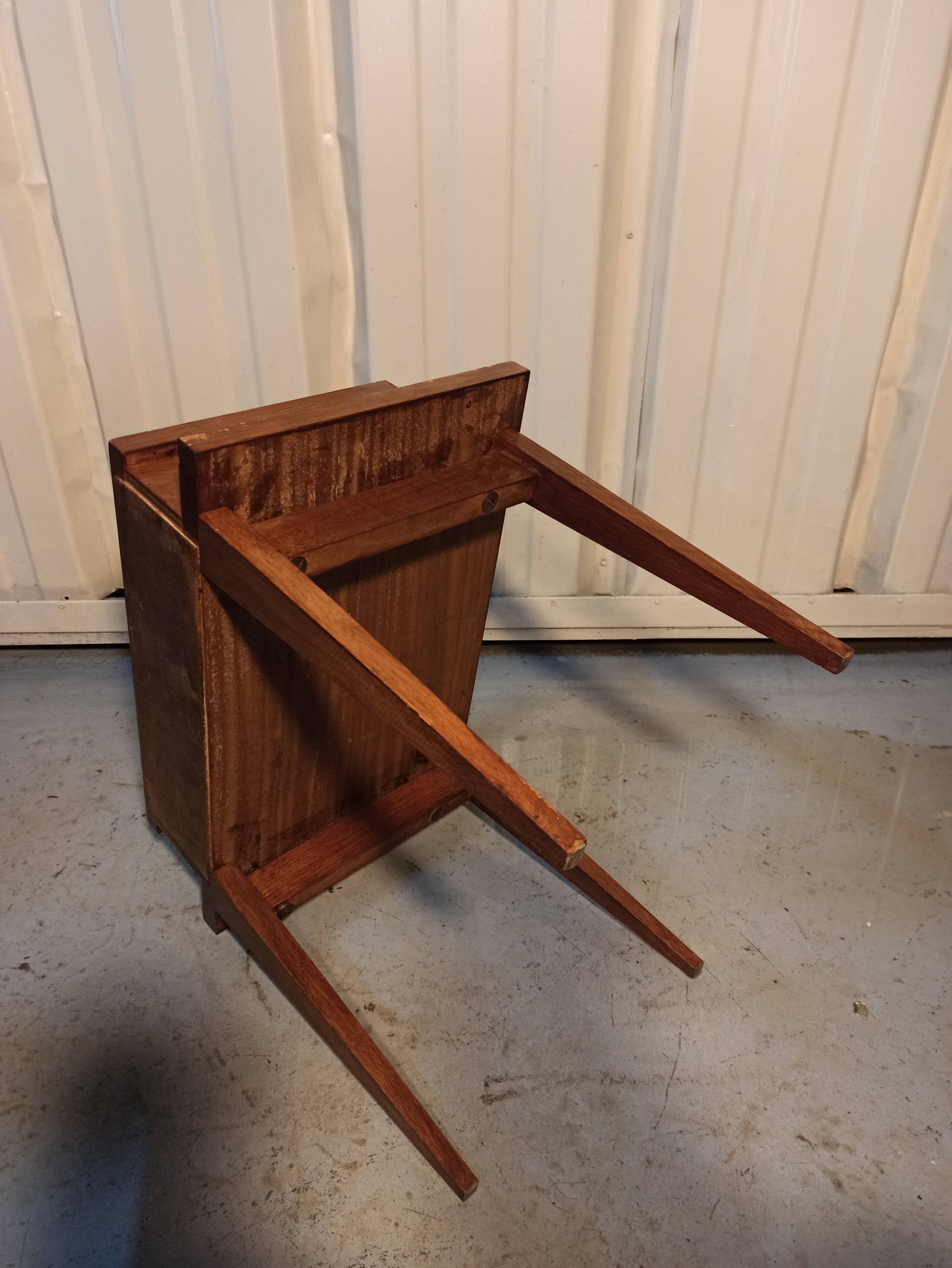Bedside table, with a drawer. 50s-60s