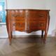 Louis XV commode - 2 drawers - floral marquetry - bronze ornament - 1950