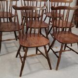 Series of 8 bistro chairs