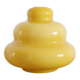 Ceiling lamp in yellow opaline 70s