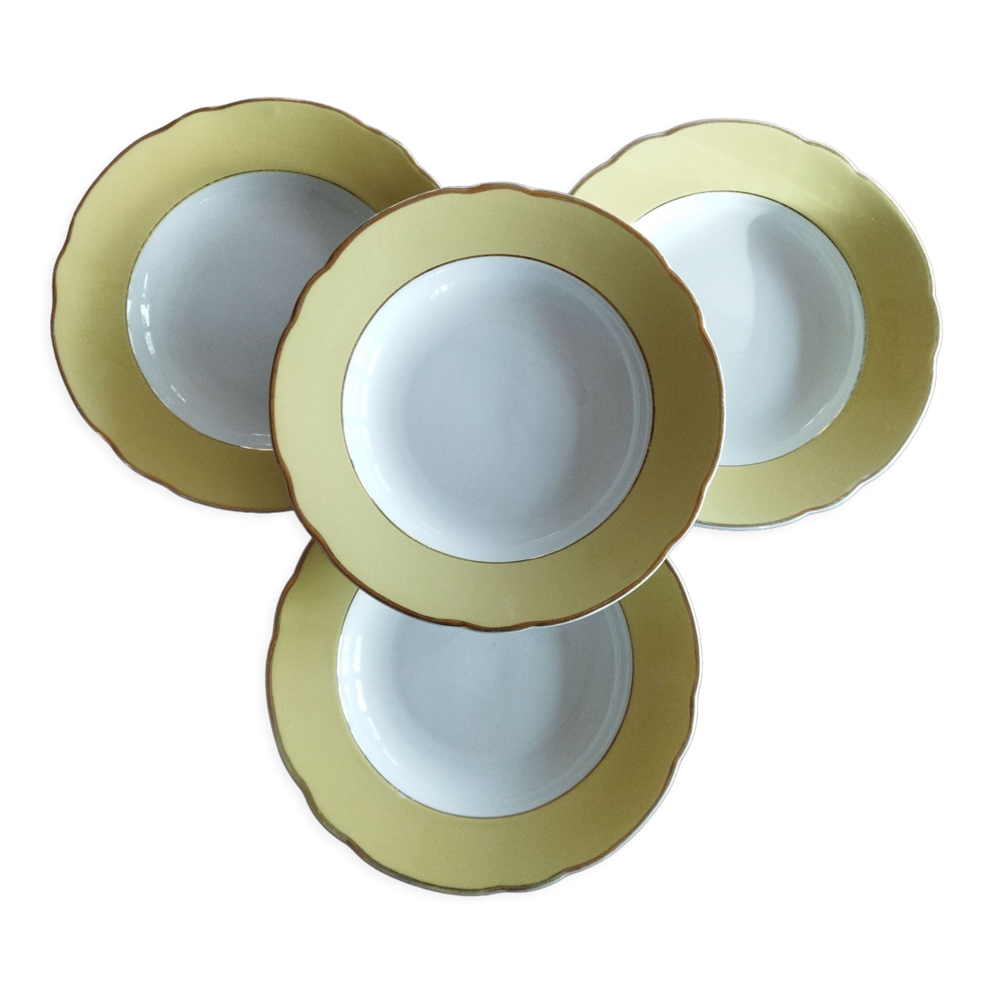 4 hollow plates KG Lunéville Badonviller, Daffodil model