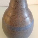 Vase soliflore en ceramique grise et bleue par KHL vintage années 60-70
