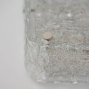 Ice glass ceiling lamp by Kaiser Leuchten 1970s