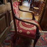 Empire style armchair in mahogany