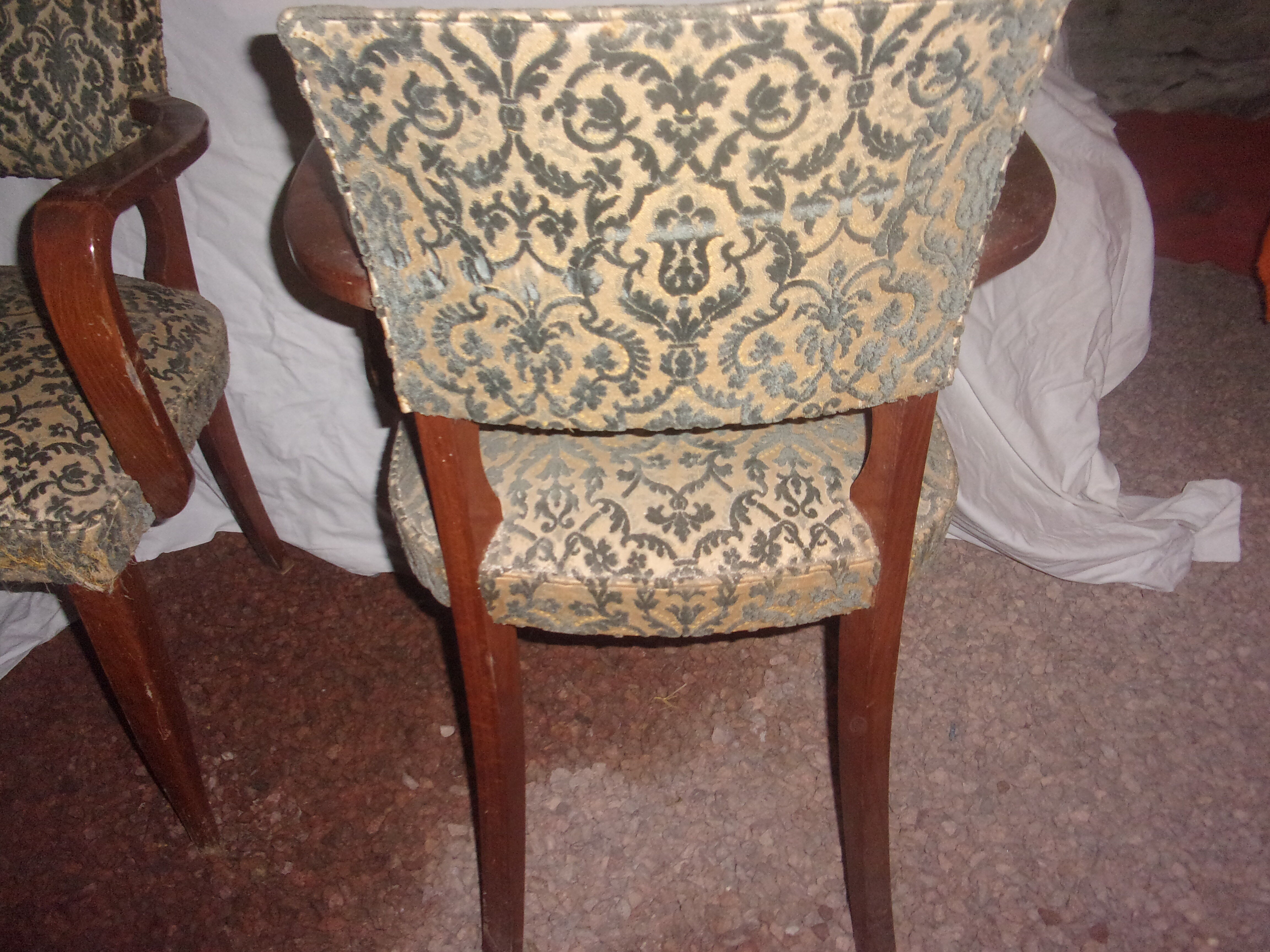 Pair of bridge chairs