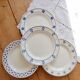 4 mismatched vintage dinner plates - Lot Cutie II