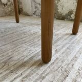 70s oval pine table from Les Arcs