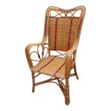 Vintage rattan armchair