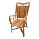 Fauteuil en rotin vintage