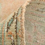 6x9 Peach Orange Turkish Vintage Rug, 192x288Cm