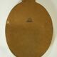Oval mirror gold frame 28 x 20 cm