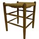 Vintage Danish papercord stool rope beech mid century '60s design