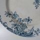 Terre de fer 6 assiettes plates fleurs althaea