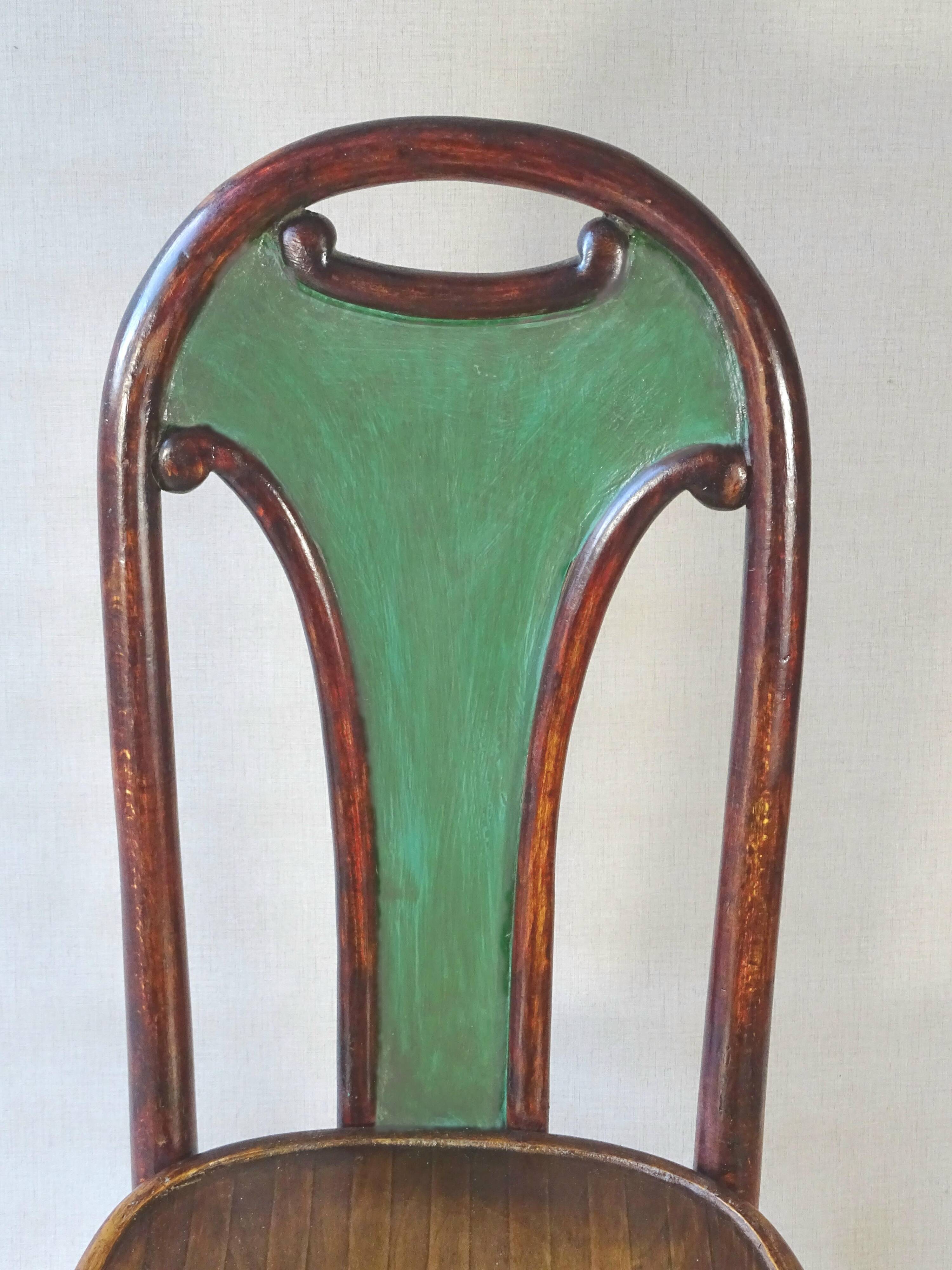 Fischel chair N°396 circa 1929, variant of Thonet 738/XI