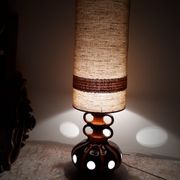 giant lamp with typical pumpkin ceramic 1970 120cmx32cm