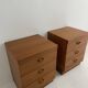 vintage teak bedside tables
