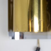 Pair of geometric shaped wall lights. 1970s.