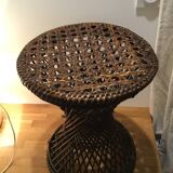 Rattan tam ram stool