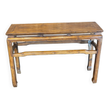 Old Chinese console varnished with stamp