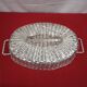 Large silver metal basket signed Christian Dior