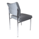 Reupholstered chrome office chair