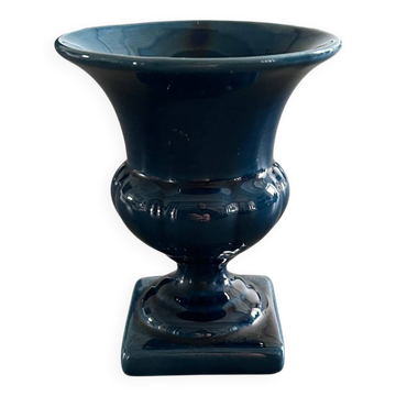 Midnight blue Medici style vase
