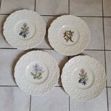 Set of 4 royal cauldom plates
