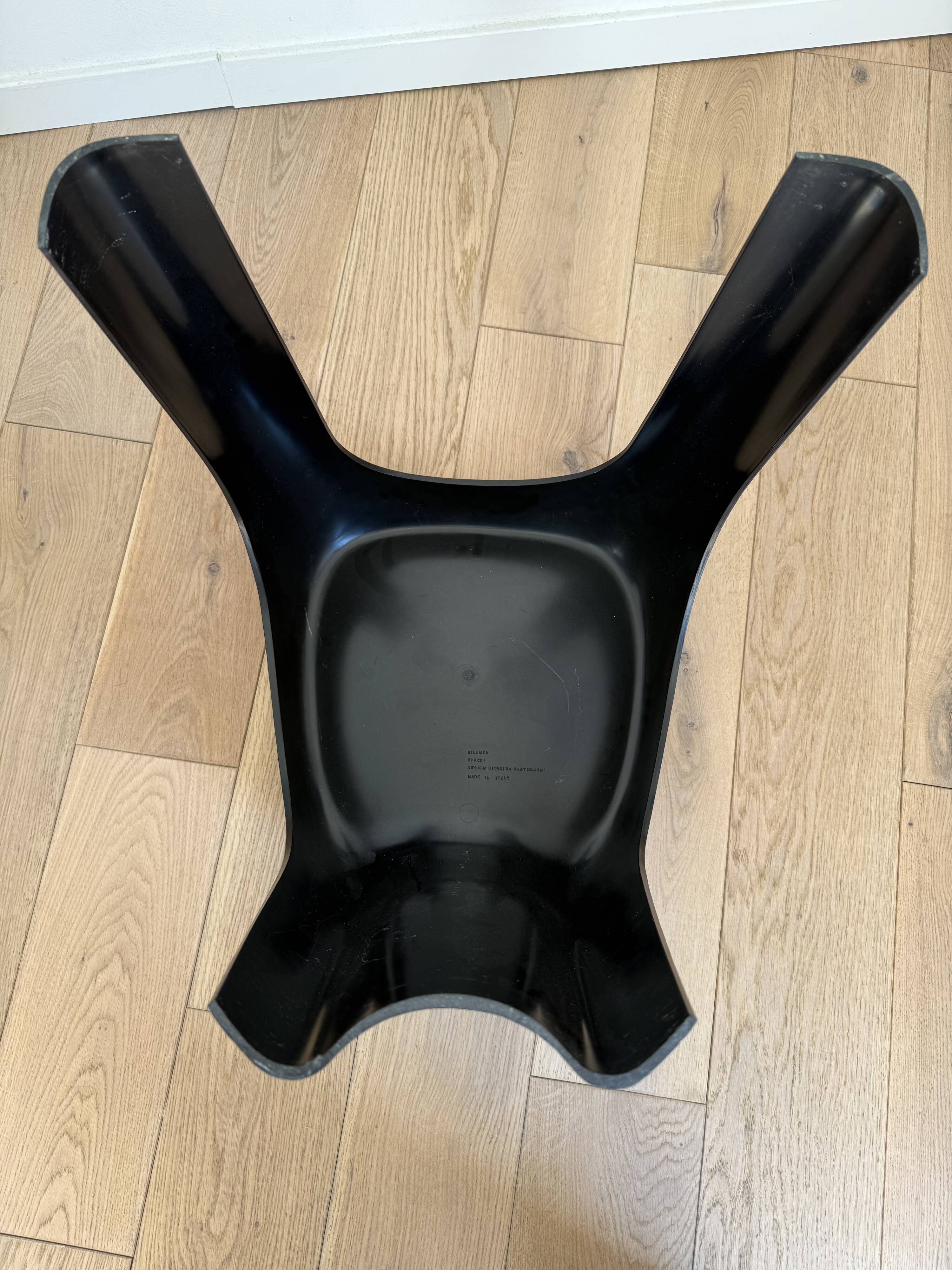 Stacki stool by Giorgina Castiglioni, Space Age, Sori Yanagi, Starck