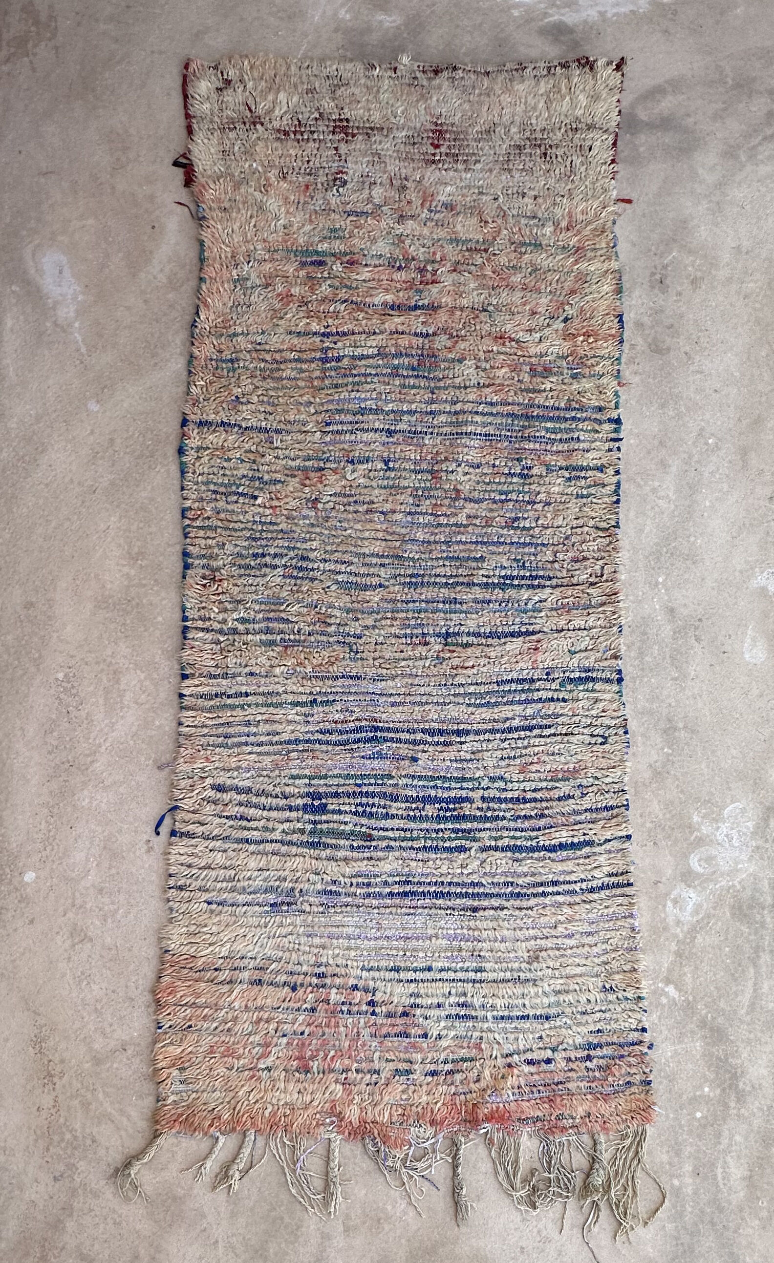 Old Berber carpet 93 x 238 cm
