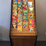 Vintage storage furniture, presentation counter