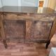 Curved commode in Louis XV / Regency style in solid oak.