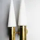 Brass Coloured Double Wall Lamp By Hans-Agne Jakobsson For Markaryd, Sweden, 1960S