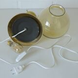 Vintage gold desk Light Hollywood Regency table bedside lamp Italy 1960's