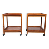 Roll Coffe Table Made In Walnut From 1960s