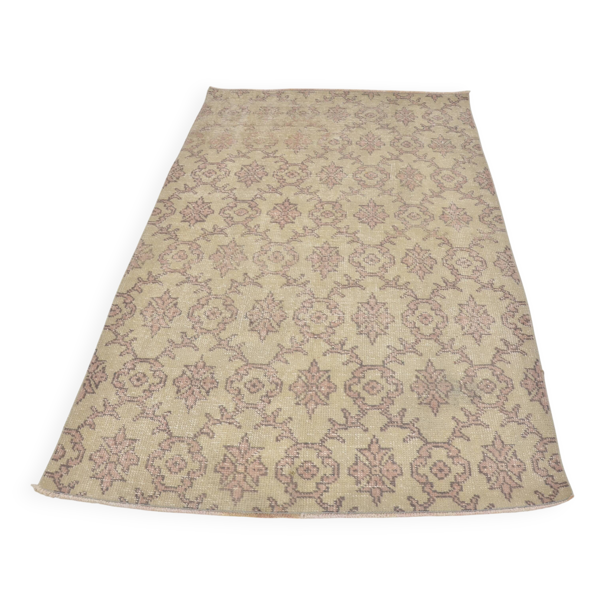 Oushak Neutral Handknotted Rug  sku 874