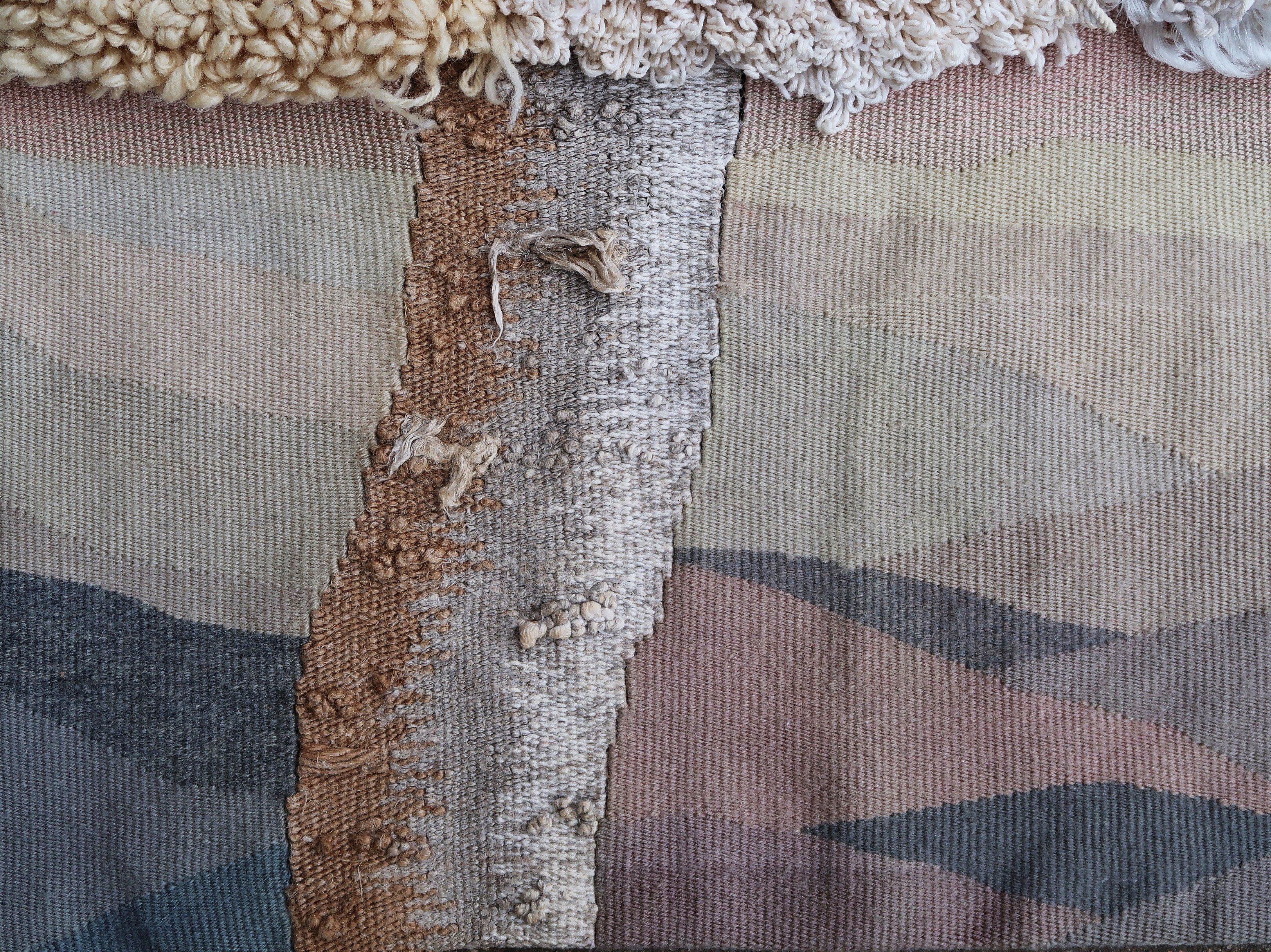 French tapestry Venke Sletbakk "Le Bouleau" 1970