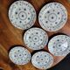 6 assiettes plates Queen's England vers 1970