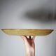 Large oval serving dish in vintage Salins handmade stoneware/ceramics from the 1960s.
