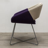 Lounge chair orangebox beige and violet