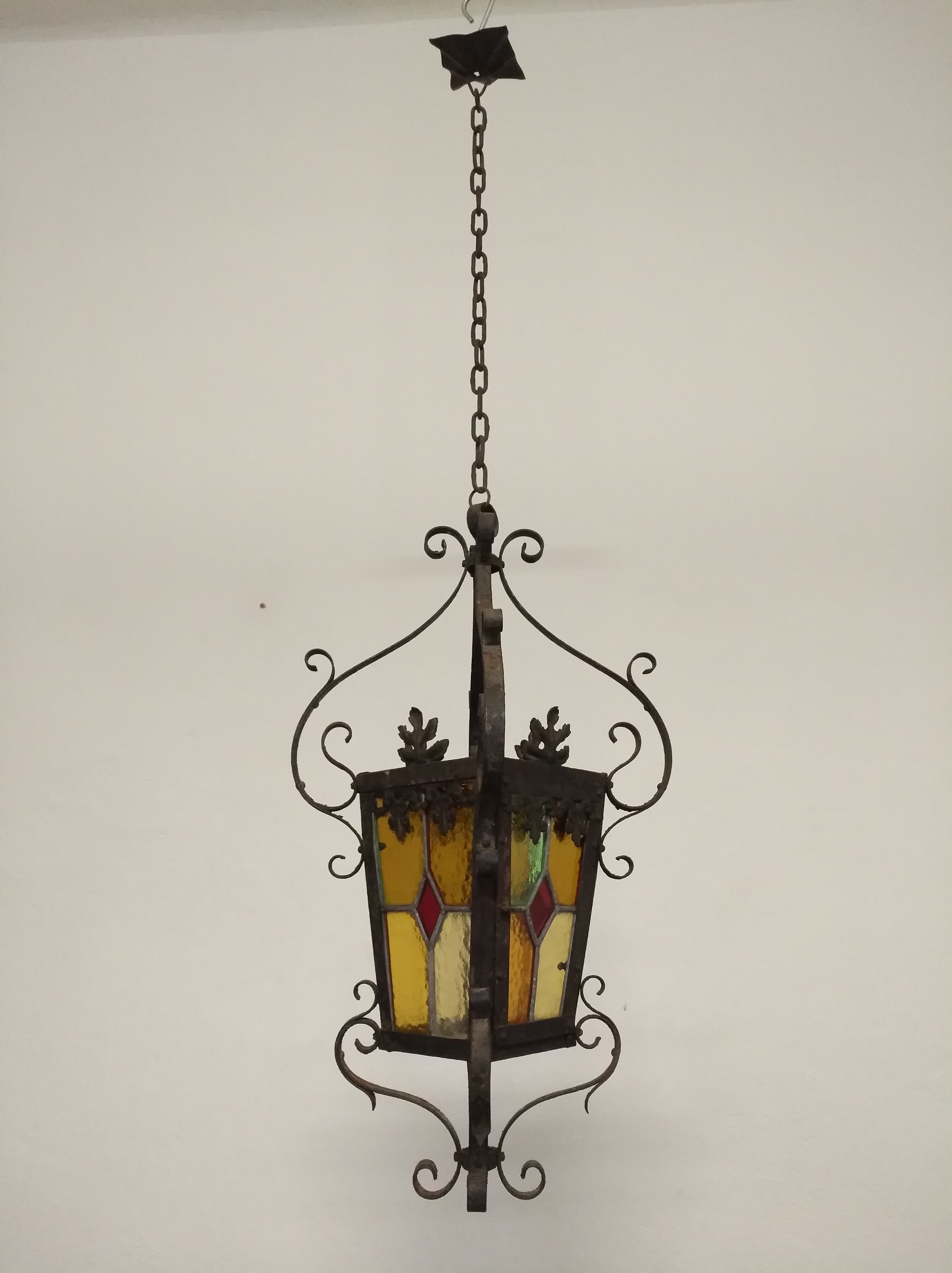 Wrought iron lantern