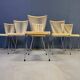 Chaises 'scoubidou' vintage, ensemble de 6 - années 1960