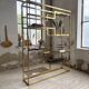 Brass shelf 1970 Belgo Chrom regency