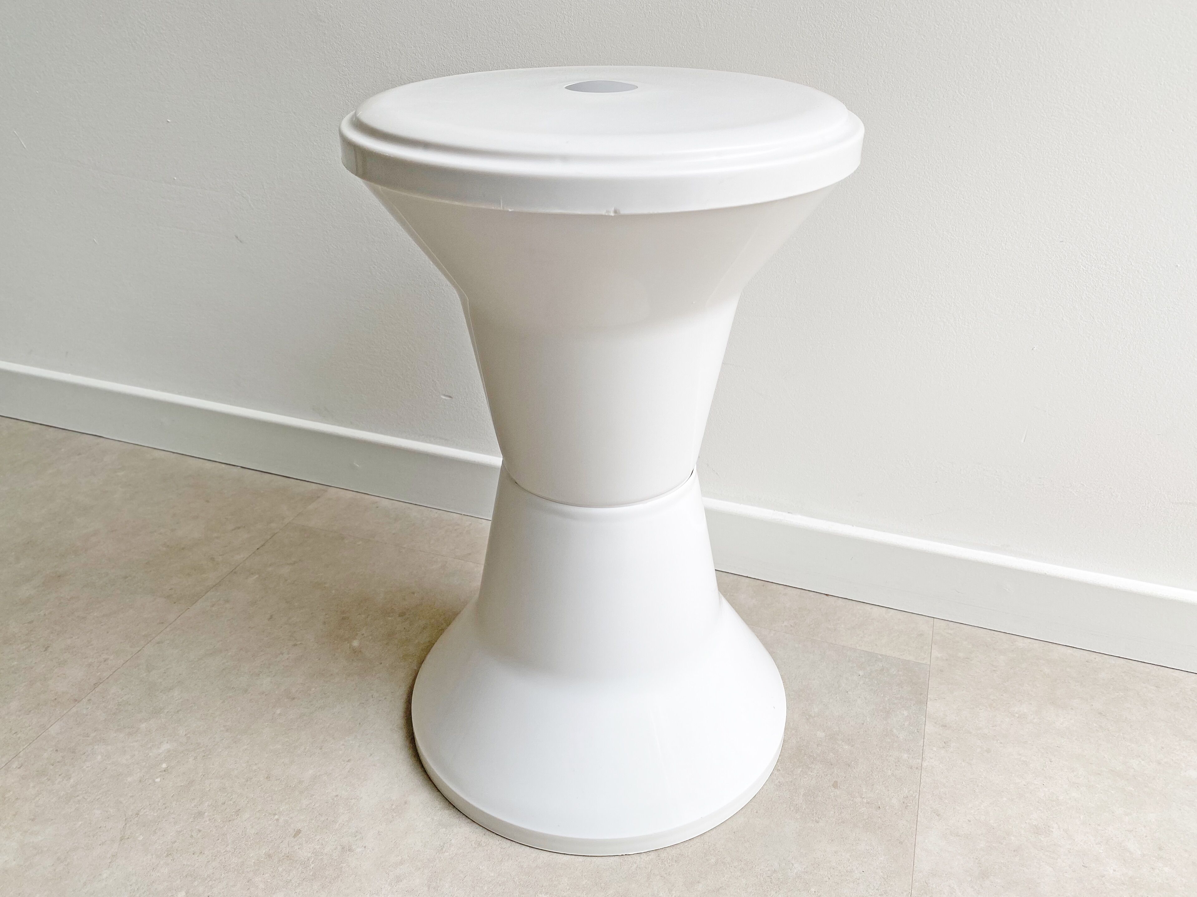 Tabouret diabolo Tam Tam Vintage Space Age, design plastique des années