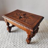 Antique footrest stool