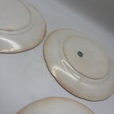 4 Sarreguemines plates, Minton model, 19th century
