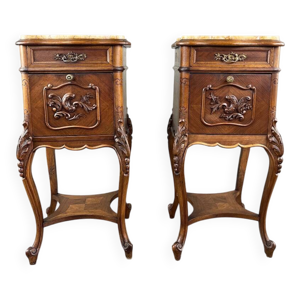 Paire De Chevets Louis