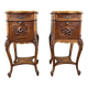 Pair of Louis XV Bedside Tables, Yellow Marble, 19th Century