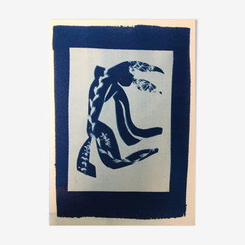 Abstract cyanotype